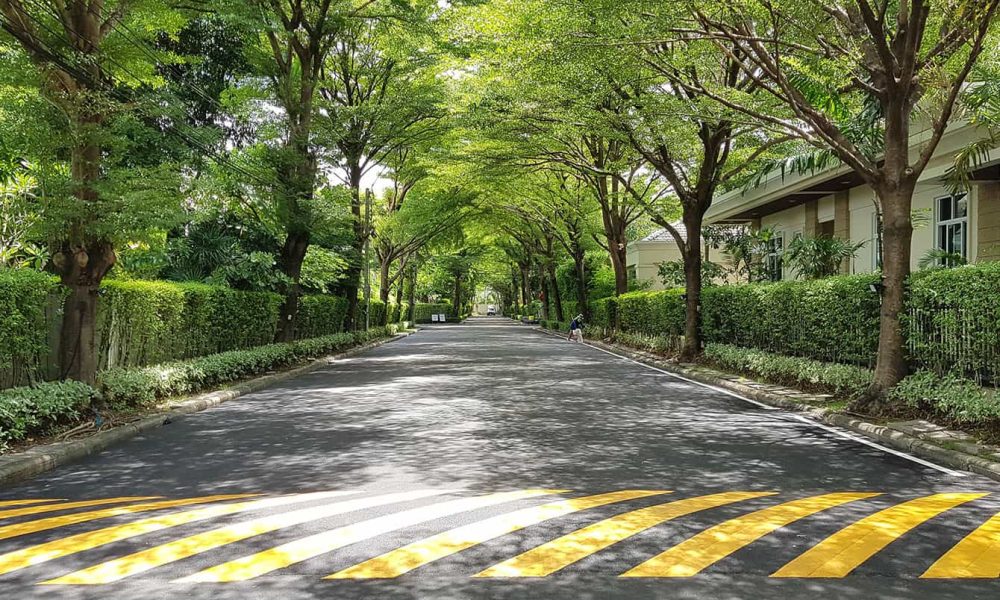 ถนนภายใน หมู่บ้านจัดสรร